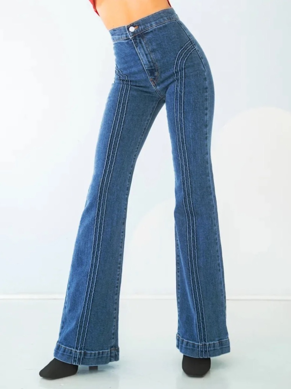 REVICE Rollergirl Flares / Blue Clue Wash NWT